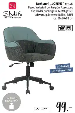 Zurbrüggen Stylife Drehstuhl ,,LORENZ" Angebot