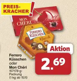 Famila Nord West Ferrero Küsschen oder Mon Chéri Angebot