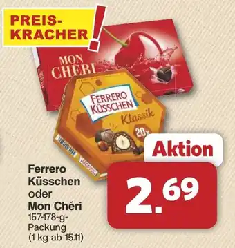 Famila Nord West Ferrero Küsschen oder Mon Chéri Angebot