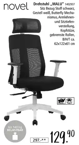 Zurbrüggen Novel Drehstuhl ,,MALU" Angebot