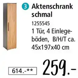 Zurbrüggen Novel Aktenschrank schmal Angebot