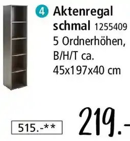 Zurbrüggen Novel Aktenregal schmal Angebot