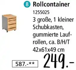 Zurbrüggen Novel Rollcontainer Angebot