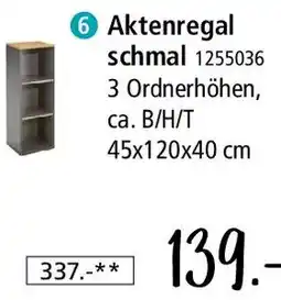 Zurbrüggen Novel Aktenregal schmal Angebot