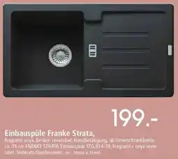 Zurbrüggen Einbauspüle Franke Strata Angebot