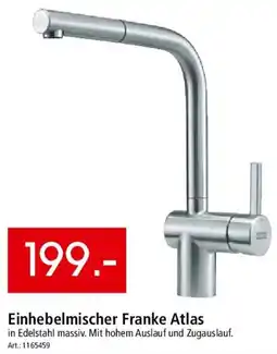 Zurbrüggen Einhebelmischer Franke Atlas Angebot