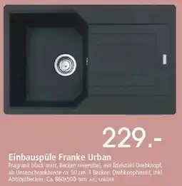 Zurbrüggen Einbauspüle Franke Urban Angebot
