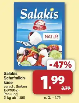 Famila Nord West Salakis Schafmilchkäse Angebot
