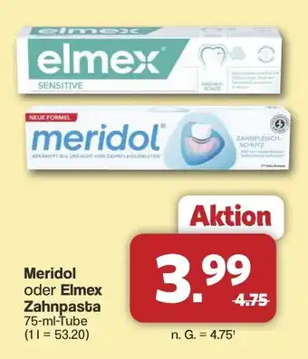 Famila Nord West Meridol oder Elmex Zahnpasta Angebot