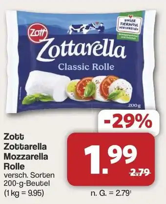 Famila Nord West Zott Zottarella Mozzarella Rolle Angebot
