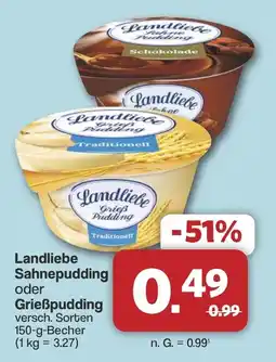 Famila Nord West Landliebe Sahnepudding oder Grießpudding Angebot