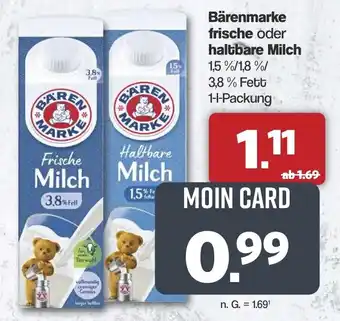 Famila Nord West Bärenmarke frische oder haltbare Milch Angebot