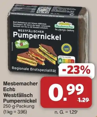 Famila Nord West Mestemacher Echt Westfälisch Pumpernickel Angebot