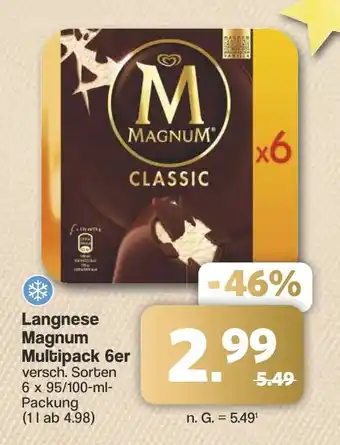 Famila Nord West Langnese Magnum Multipack 6er Angebot