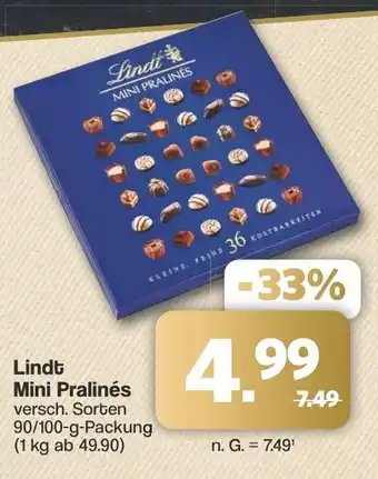 Famila Nord West Lindt Mini Pralinés Angebot