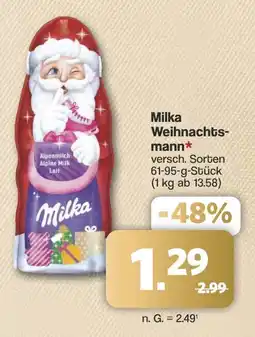 Famila Nord West Milka Weihnachtsmann Angebot