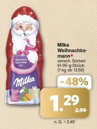 Famila Nord West Milka Weihnachtsmann Angebot