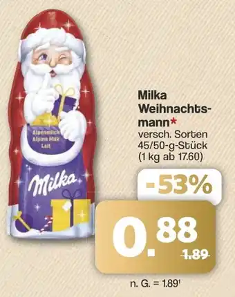 Famila Nord West Milka Weihnachtsmann Angebot