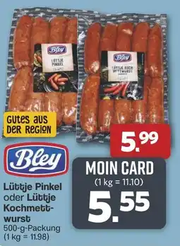 Famila Nord West Bley Lüttje Pinkel oder Lüttje Kochmettwurst Angebot