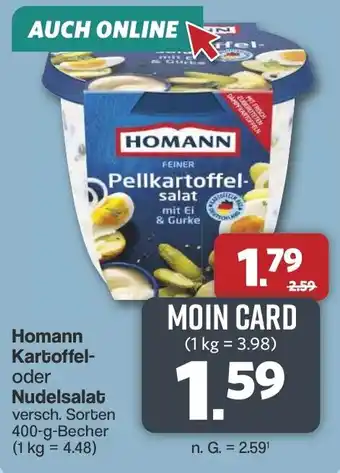 Famila Nord West Homann Kartoffel oder Nudelsalat Angebot