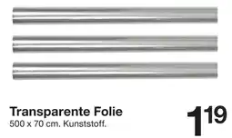 Zeeman Transparente Folie Angebot