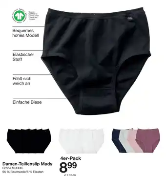 Zeeman Damen-Taillenslip Mady 4er-Pack Angebot
