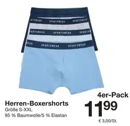 Zeeman Herren-Boxershorts 4er-Pack Angebot