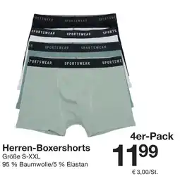 Zeeman Herren-Boxershorts 4er-Pack Angebot