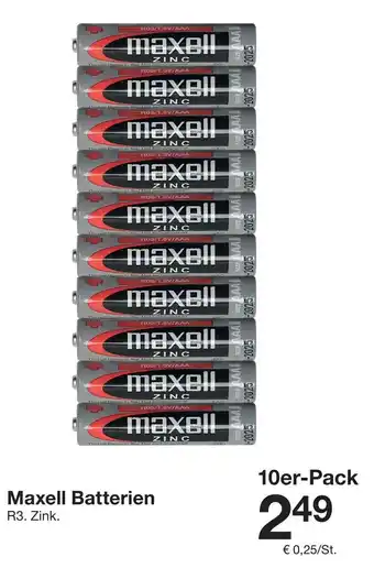 Zeeman Maxell Batterien 10er-Pack Angebot