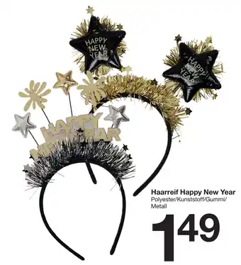 Zeeman Haarreif Happy New Year Angebot