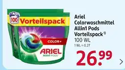 Rossmann Ariel Colorwaschmittel All-in-1 Pods Vorteilspack Angebot