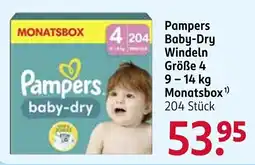 Rossmann Pampers Baby-Dry Windeln Angebot