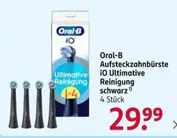 Rossmann Oral-B Aufsteckzahnbürste iO Ultimative Reinigung schwarz Angebot