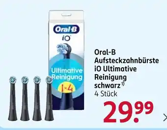 Rossmann Oral-B Aufsteckzahnbürste iO Ultimative Reinigung schwarz Angebot