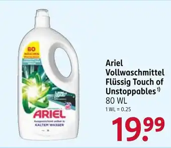 Rossmann Ariel Vollwaschmittel Flüssig Touch of Unstoppables Angebot