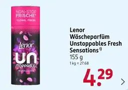 Rossmann Lenor Wäscheparfüm Unstoppables Fresh Sensations Angebot