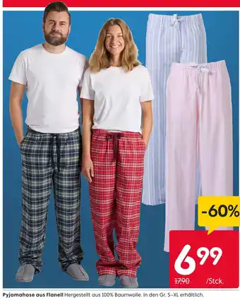 Rusta Pyjamahose aus flanell Angebot