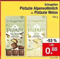 Zimmermann Schogetten pistazie alpenvollmilch Angebot