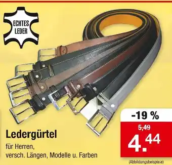 Zimmermann Ledergürtel Angebot