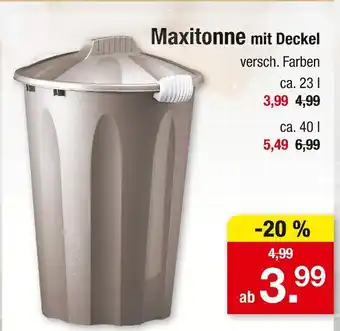 Zimmermann Maxitonne mit deckel Angebot