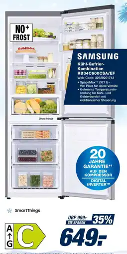 Expert Samsung kühl-gefrier-kombination rb34c600csa/ef Angebot
