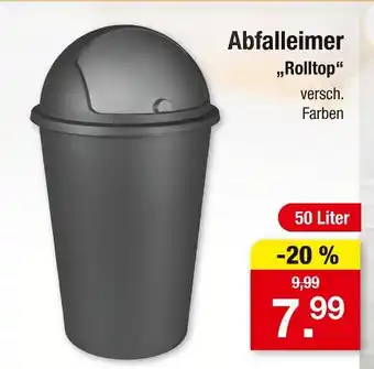 Zimmermann Abfalleimer rolltop Angebot