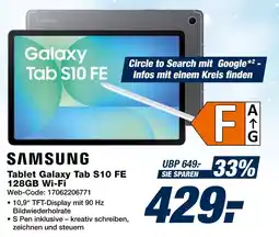 Expert Samsung tablet galaxy tab s10 fe 128gb wi-fi Angebot