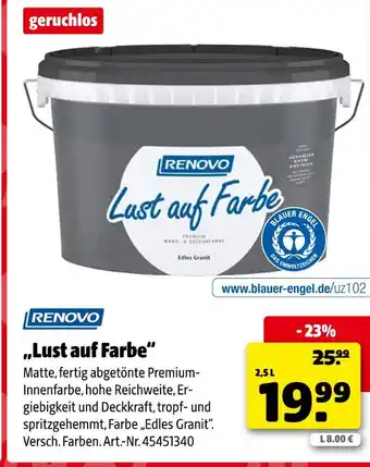 Hagebau Renovo lust auf farbe Angebot