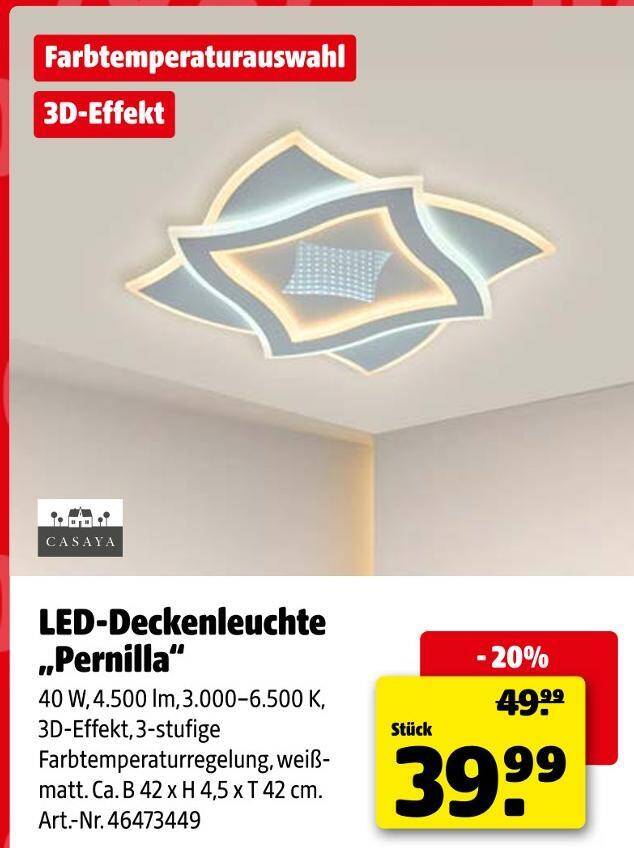 Casaya Led Deckenleuchte
