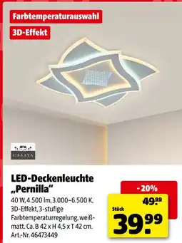 Hagebau Casaya led-deckenleuchte pernilla Angebot