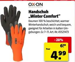 Hagebau Ox-on handschuh 'winter comfort' Angebot
