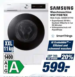 Expert Samsung waschmaschine ww1tdb7ex Angebot
