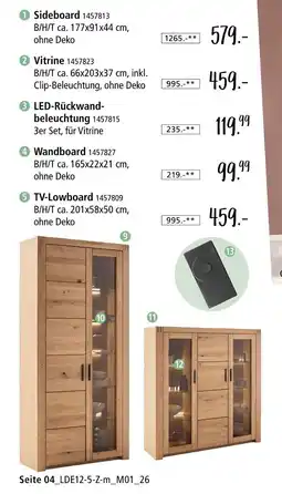 Zurbrüggen Vitrine breit Angebot