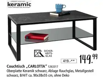 Zurbrüggen Couchtisch carlotta Angebot